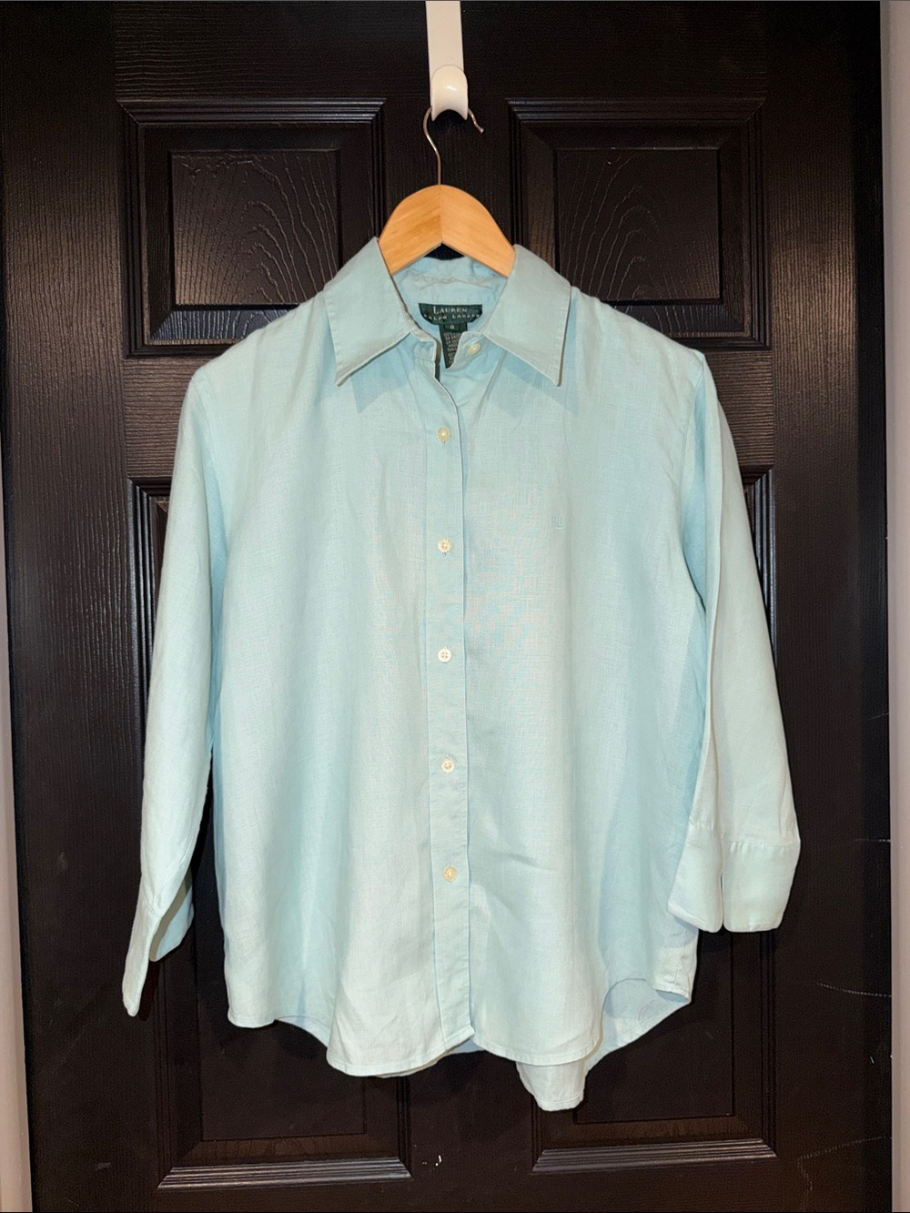Ralph Lauren 100% Linen Blouse Size 8